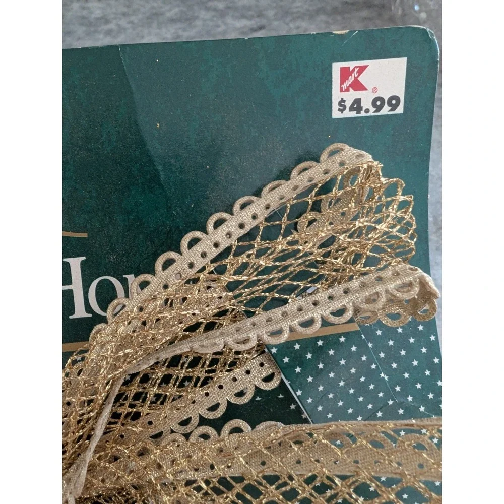 Vintage Trim‎ A Home Gold Christmas Bows, Brand New
